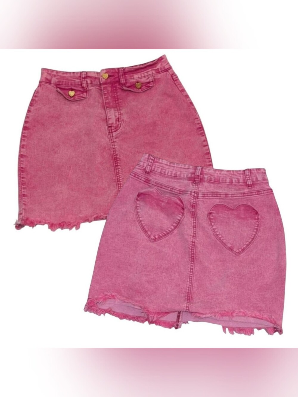 RARE Lazy Oaf Pink Mini Skirt WITH HEART POCKETS‼️Open to Offers